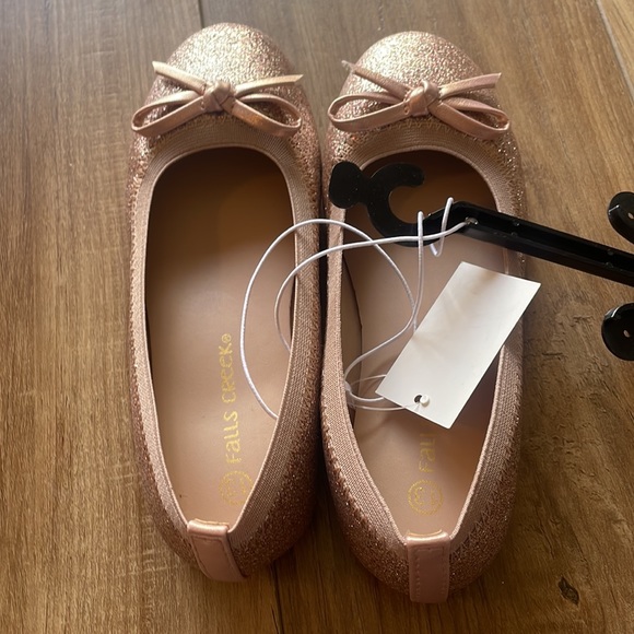 Rose Gold Glitter ballet slippers - Picture 4 of 5